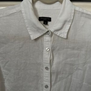Talbots Linen blouse Petite Small